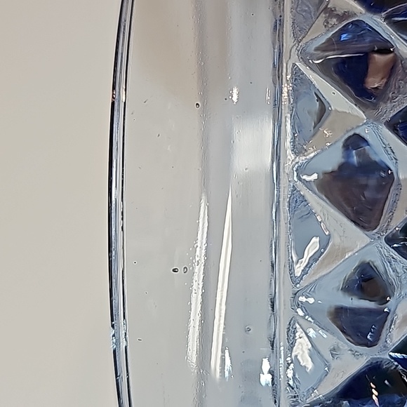 Indiana Glass Blue Diamond Point Footed Compote - Picture 7 of 11